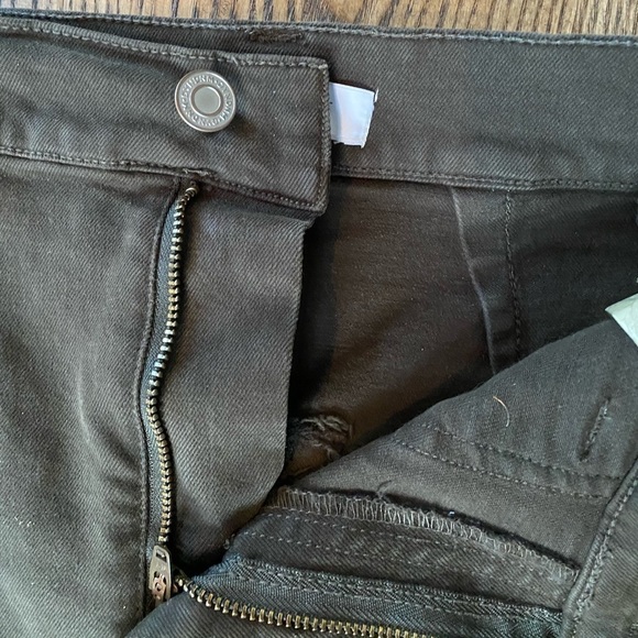 DYNAMITE Olive Green Denim Mini Skirt - Picture 6 of 9